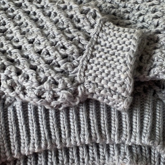 NWT Sweater grey DAXI  chunky knit very cool sweater sz M - Picture 2 of 10